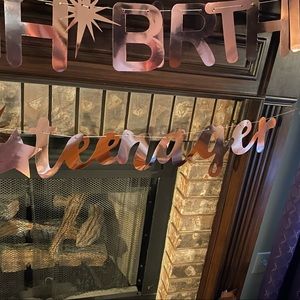 Girls 13th Birthday decorations in Rose Gold